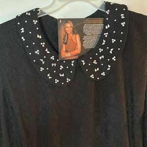 IMAN Black Lace Dress